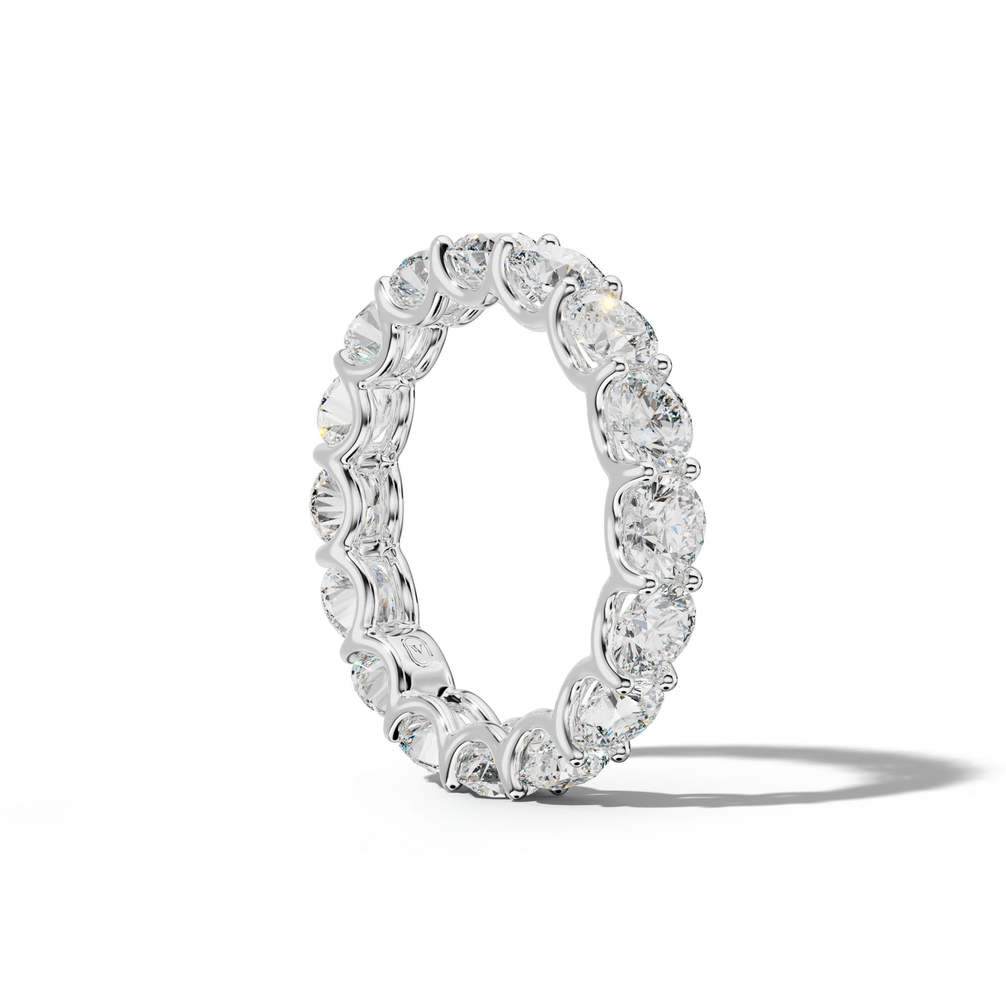 5.0 Carat Round Diamond Eternity Band U Prong