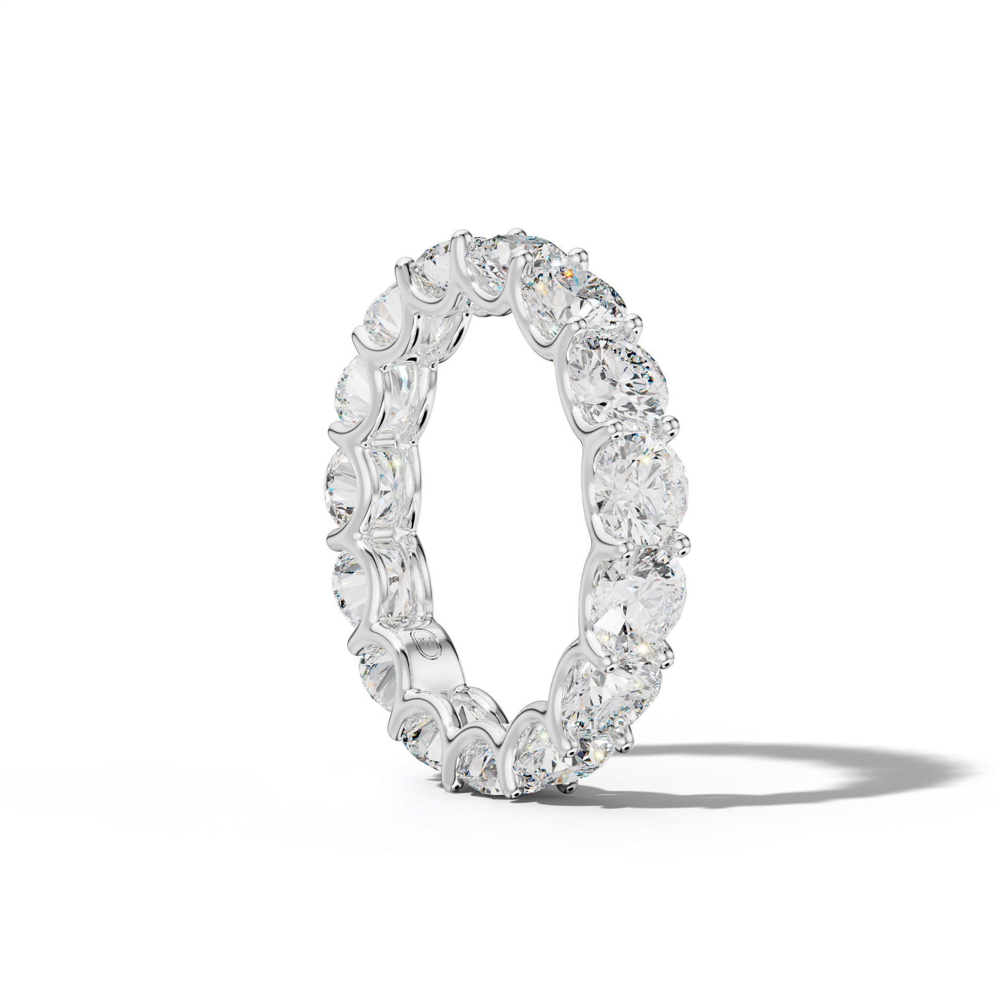 6.0 Carat Round Diamond Eternity Band U Prong