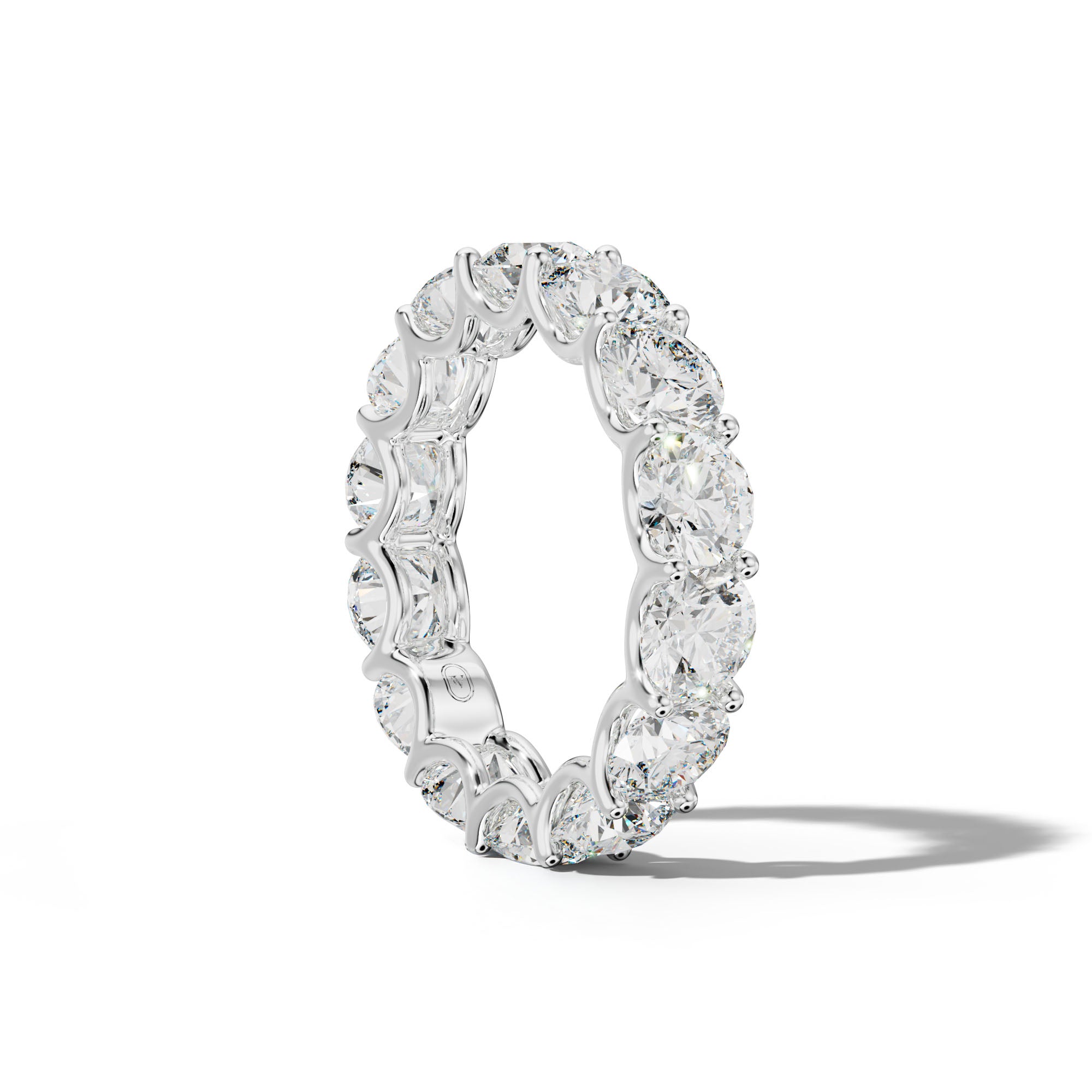 7.0 Carat Round Diamond Eternity Band U Prong