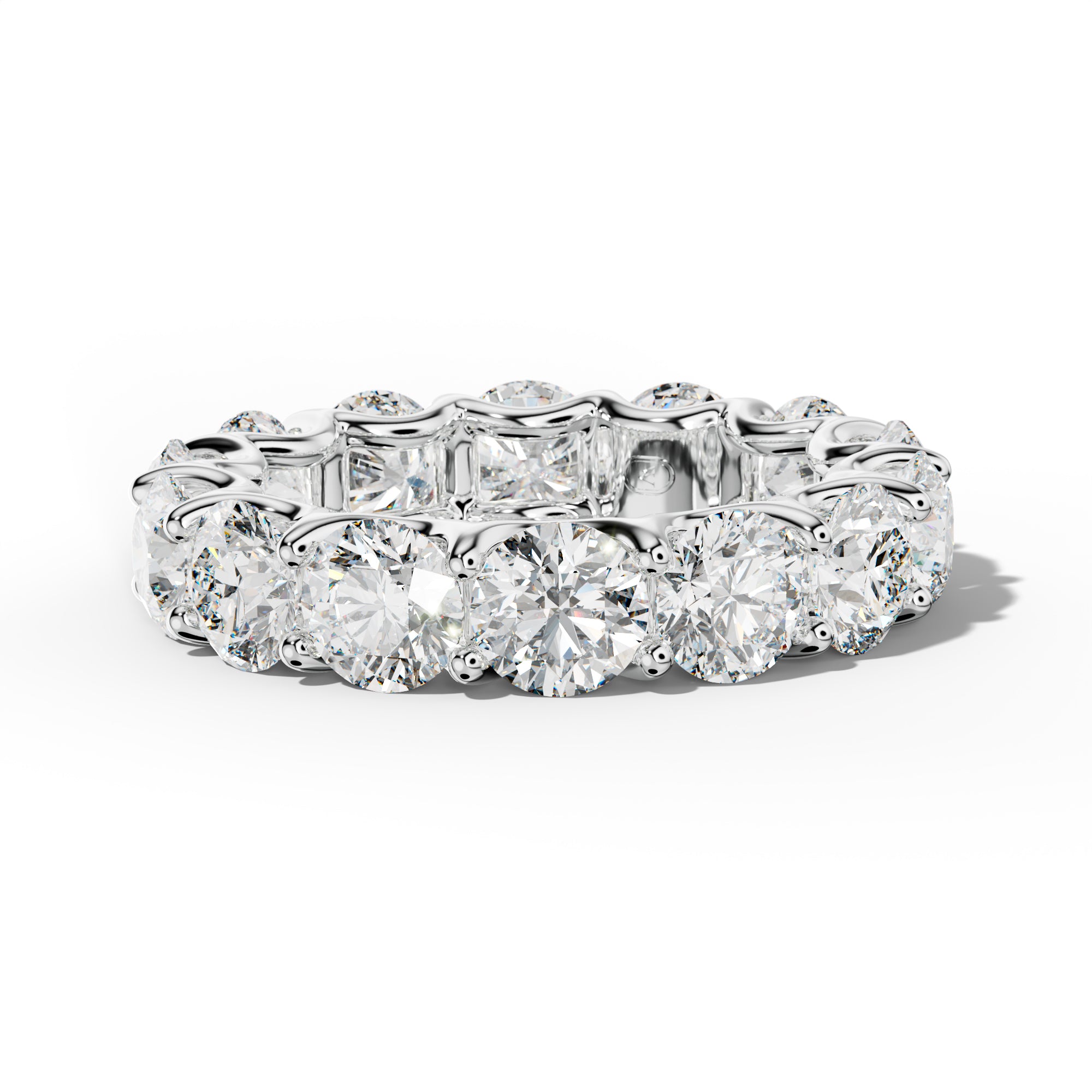 7.0 Carat Round Diamond Eternity Band U Prong