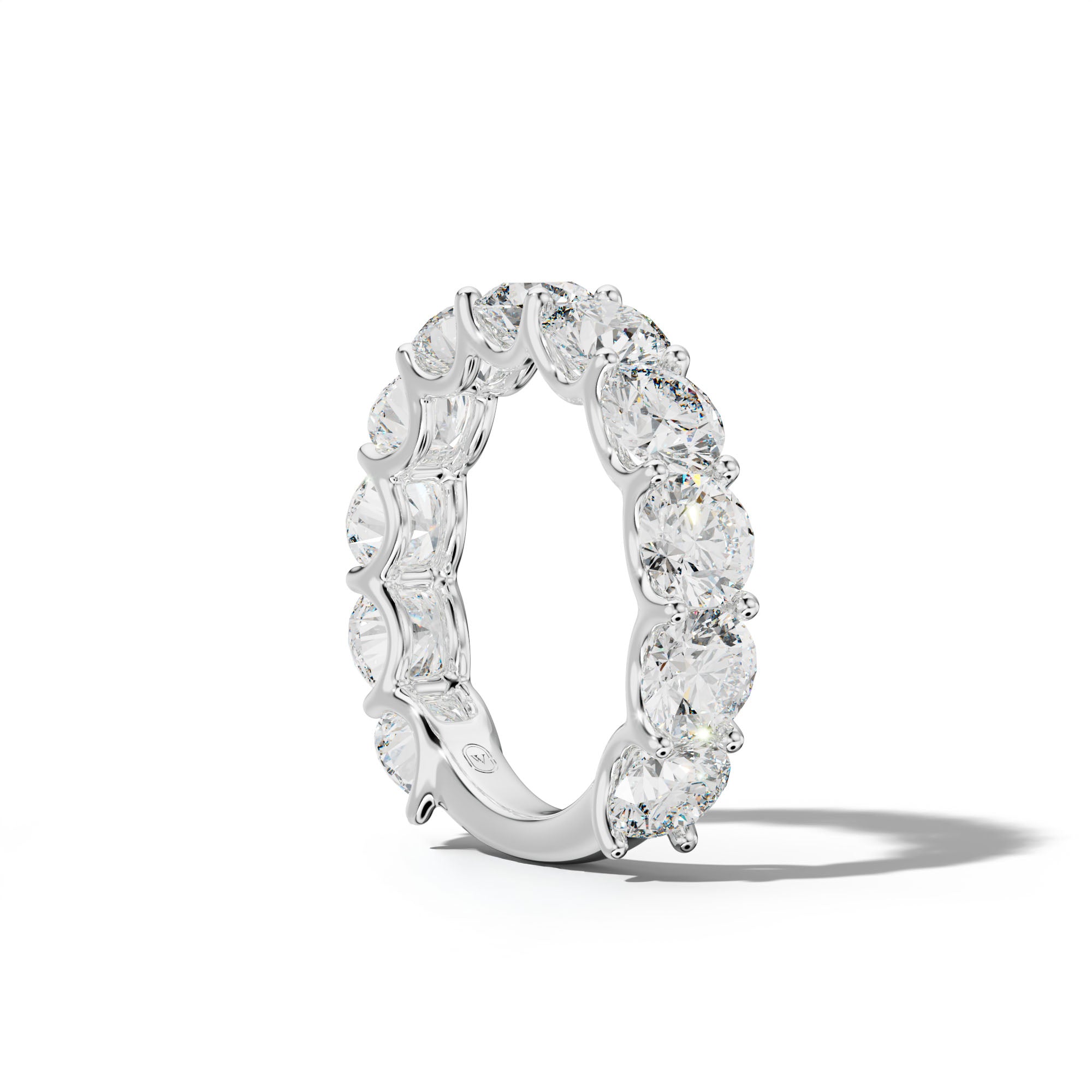 6.0 Carat Round Diamond 3/4 Anniversary Band U Prong