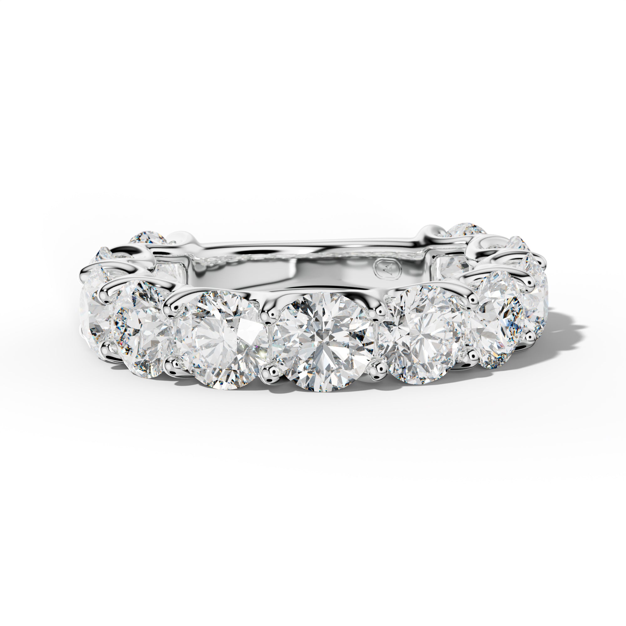6.0 Carat Round Diamond 3/4 Anniversary Band U Prong