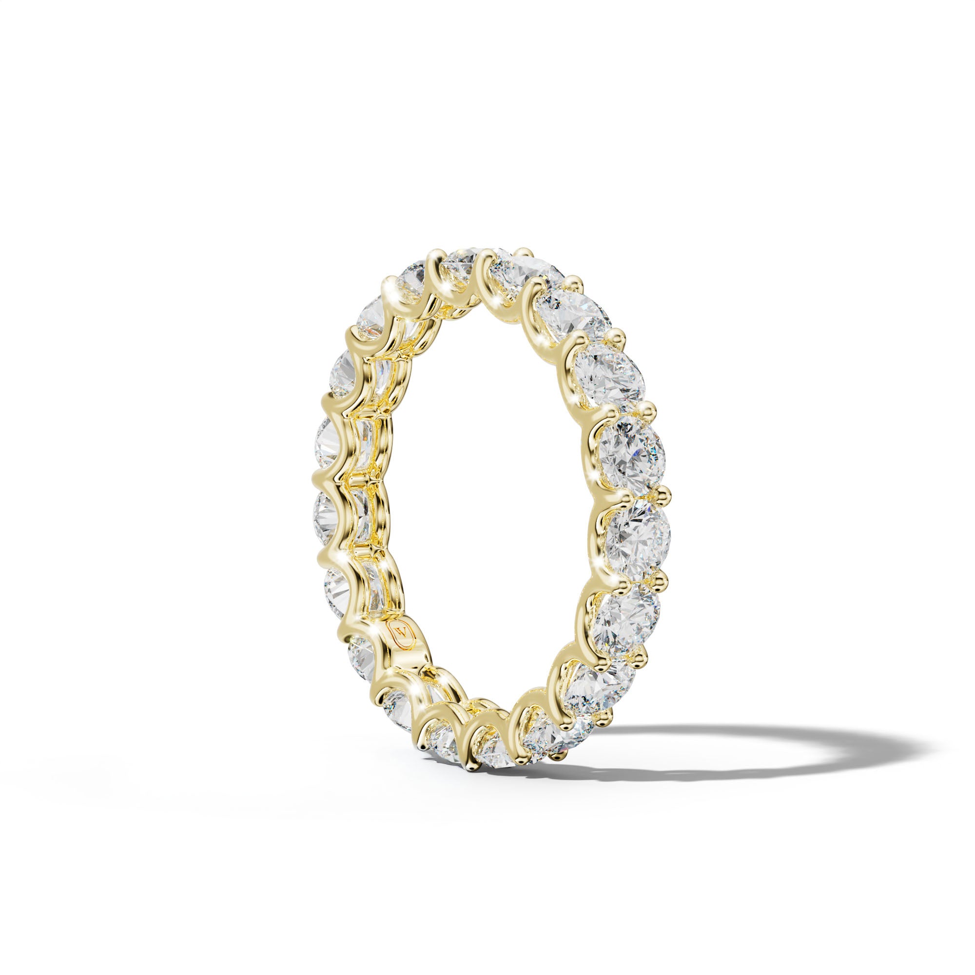 3.0 Carat Round Diamond Eternity Band U Prong
