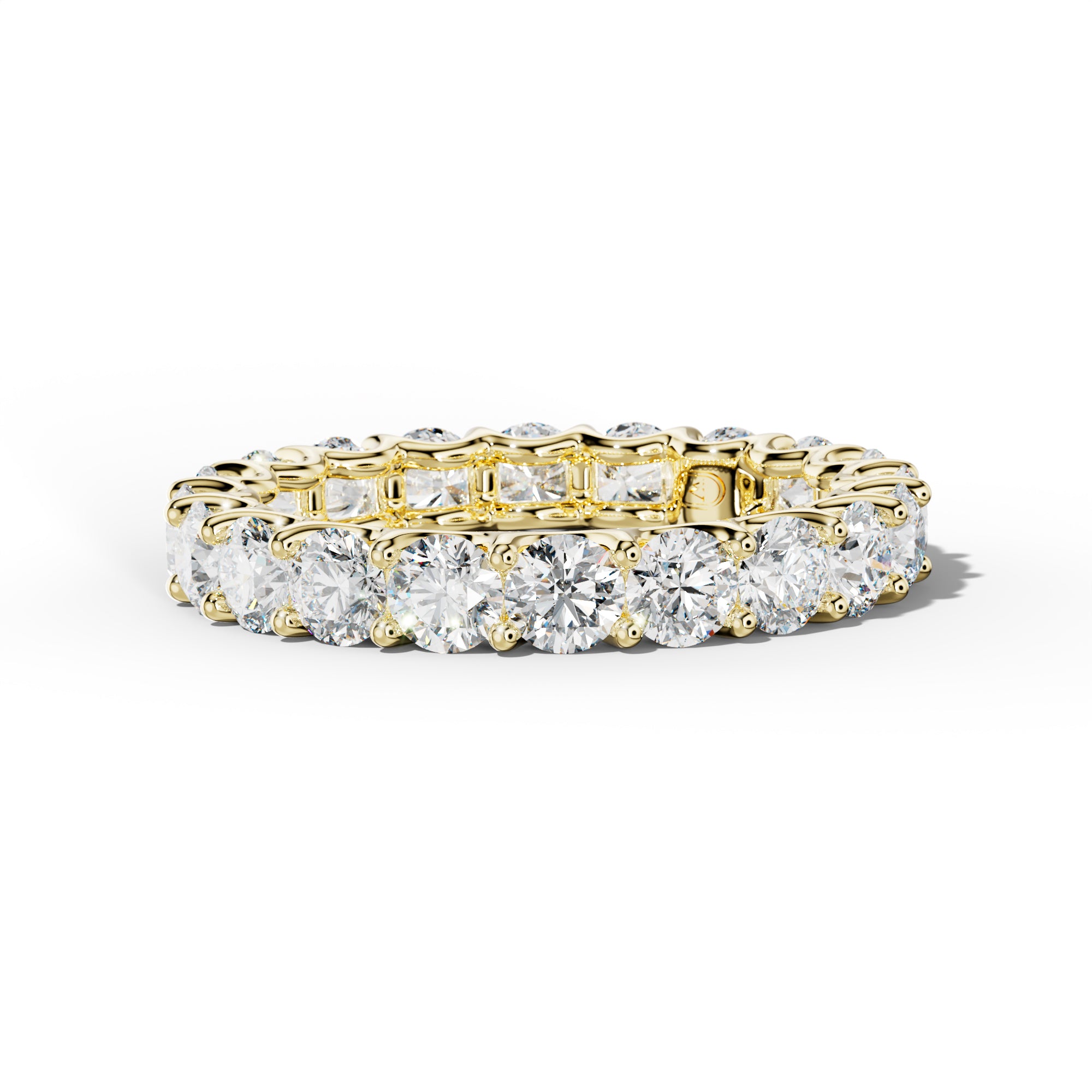 3.0 Carat Round Diamond Eternity Band U Prong