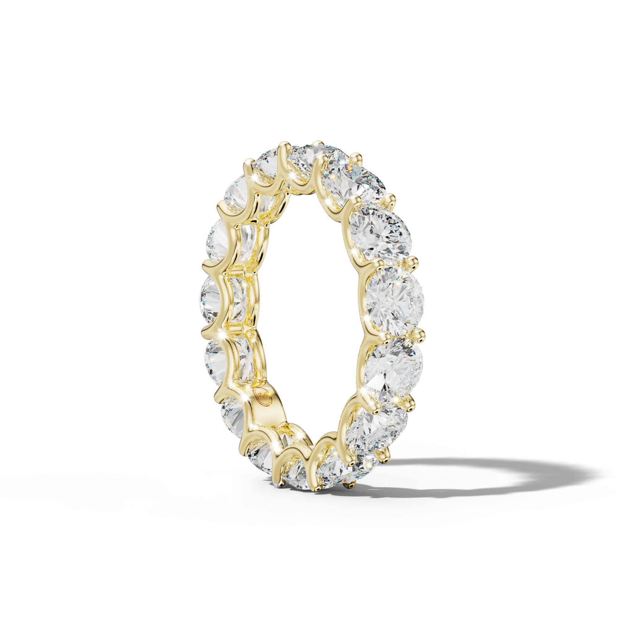 6.0 Carat Round Diamond Eternity Band U Prong
