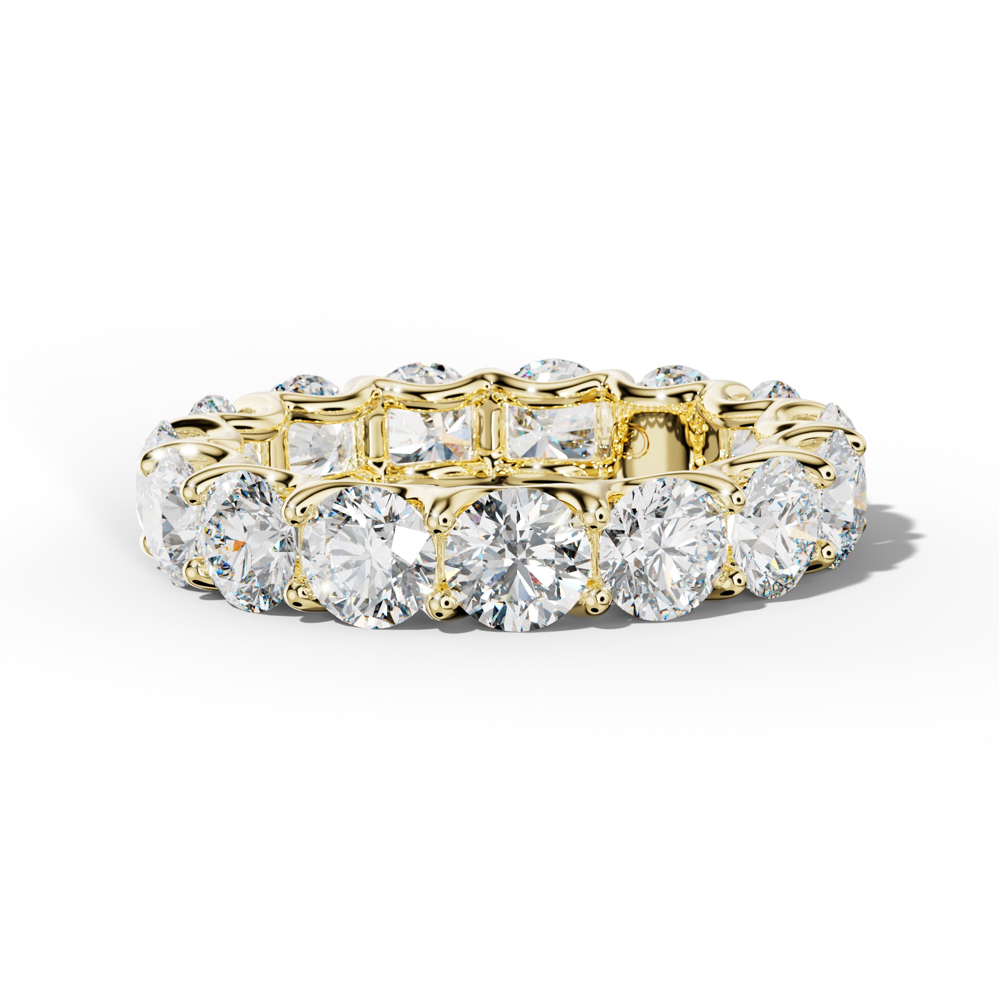 6.0 Carat Round Diamond Eternity Band U Prong