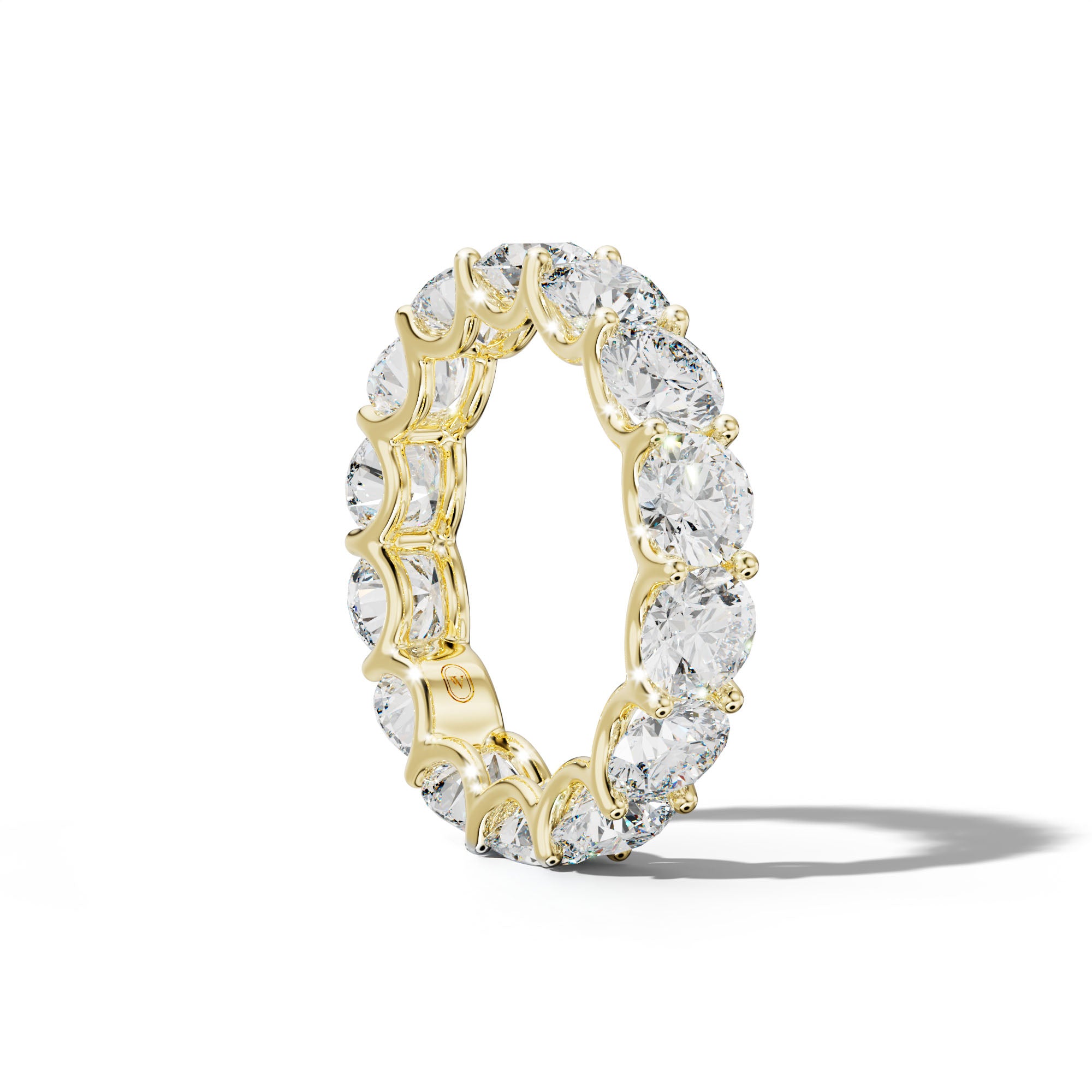 7.0 Carat Round Diamond Eternity Band U Prong