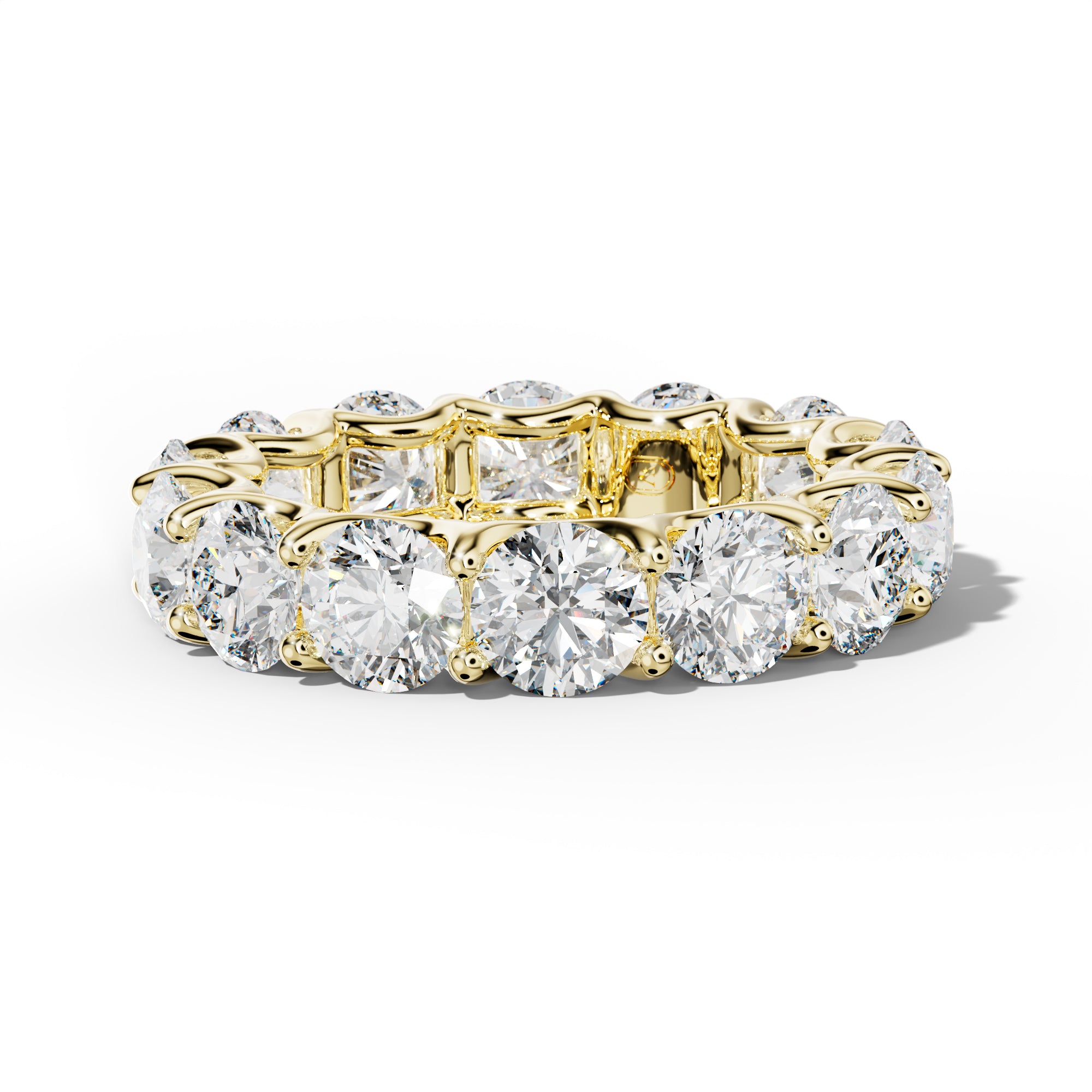 7.0 Carat Round Diamond Eternity Band U Prong