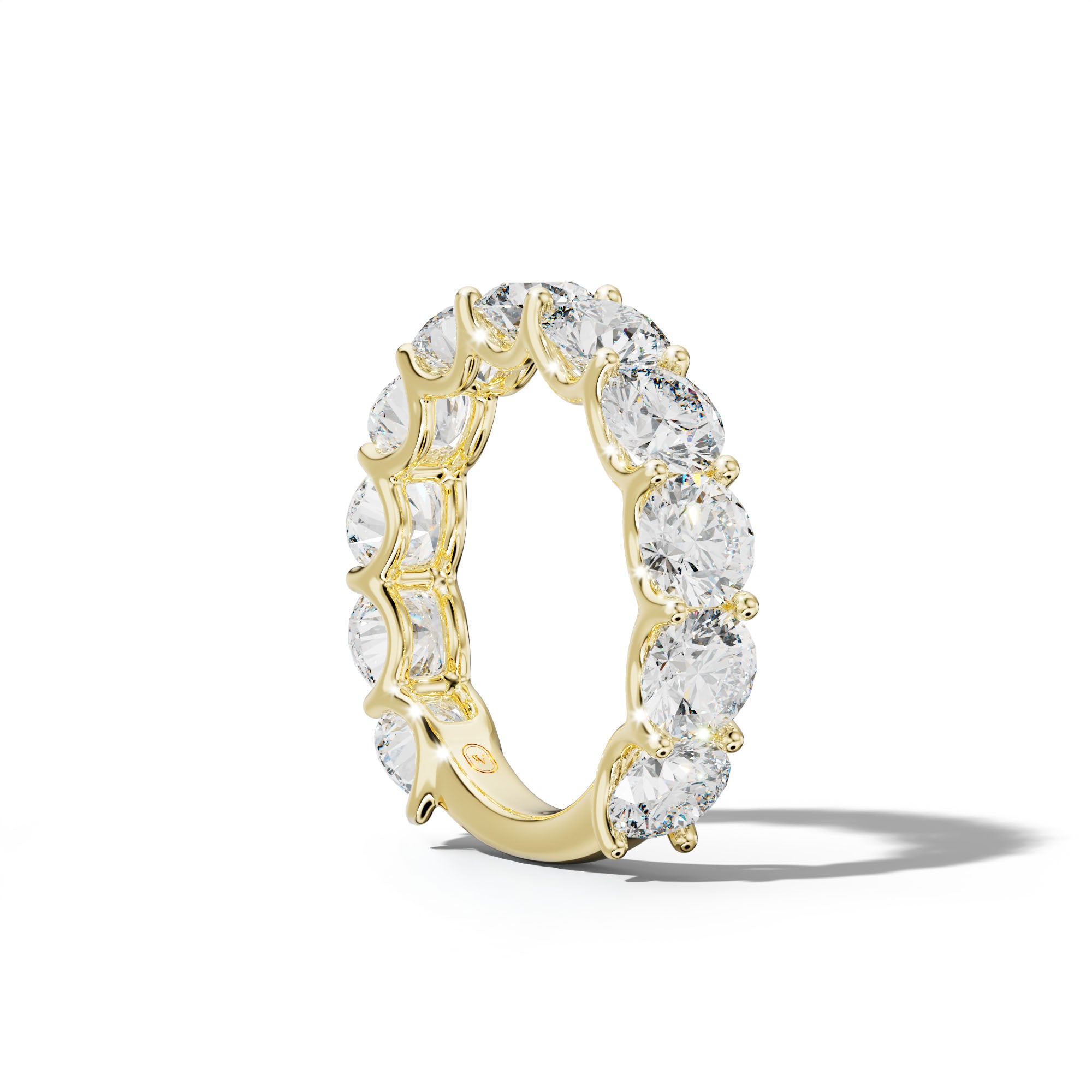 6.0 Carat Round Diamond 3/4 Anniversary Band U Prong