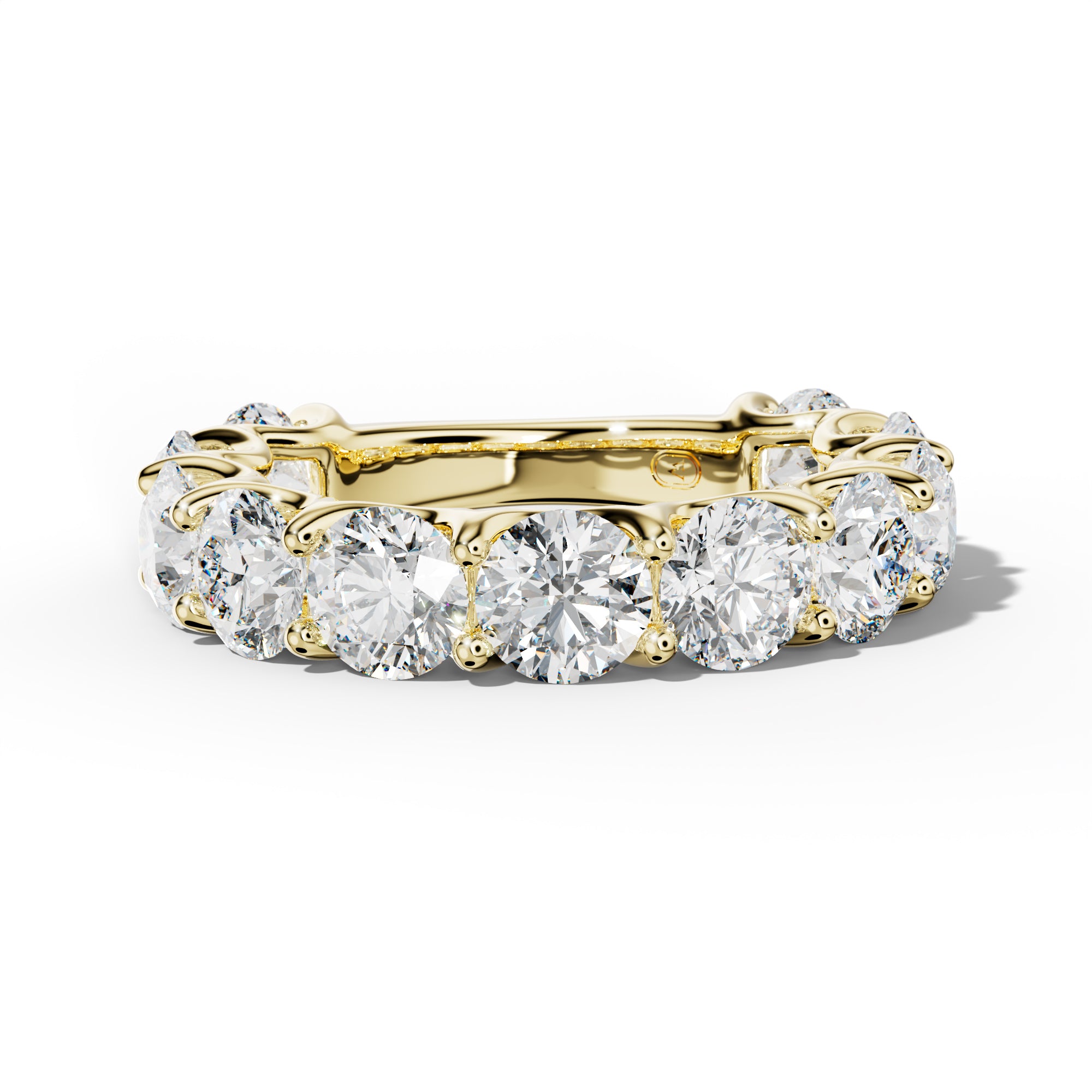 6.0 Carat Round Diamond 3/4 Anniversary Band U Prong