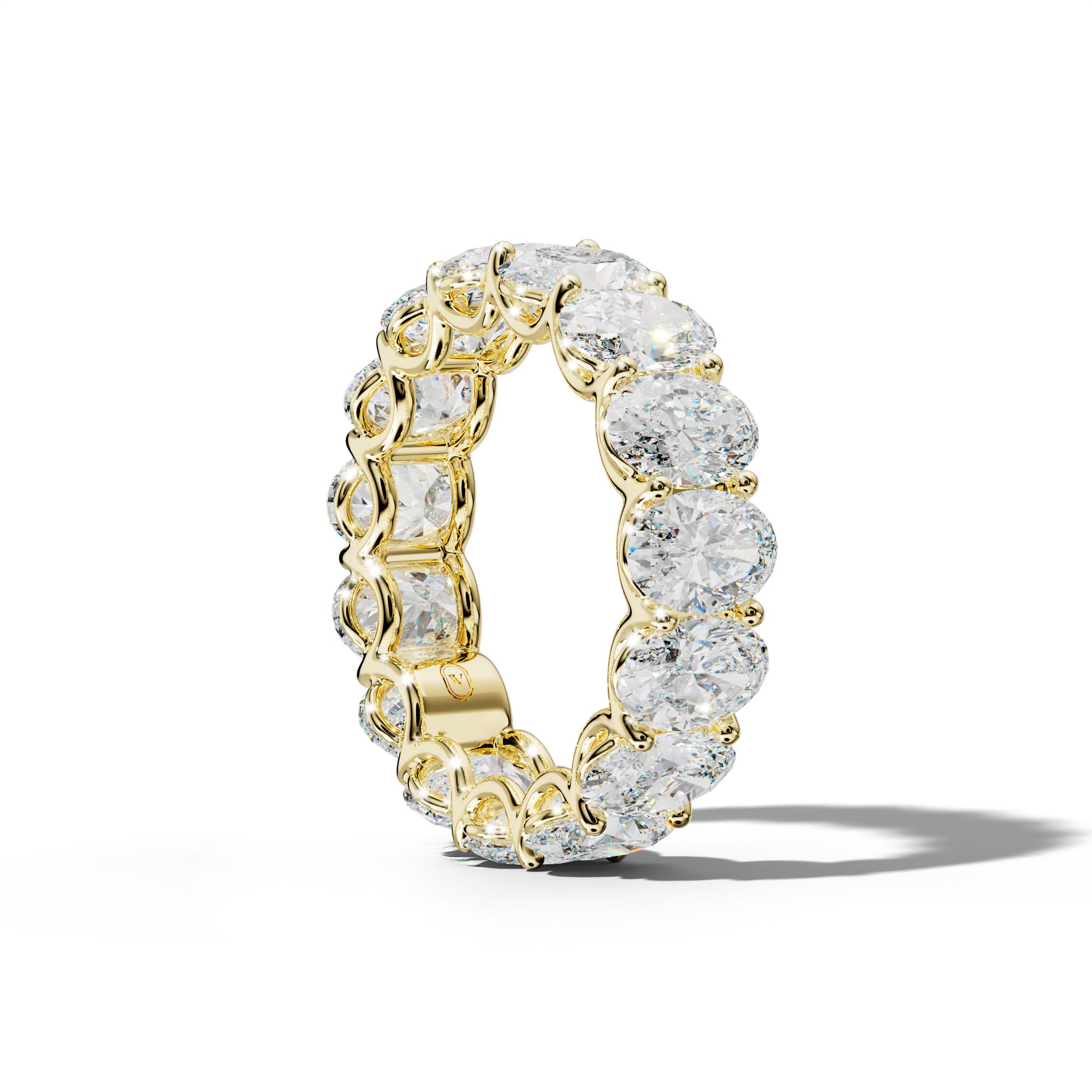 9.0 Carat Oval Diamond Eternity Band U Prong
