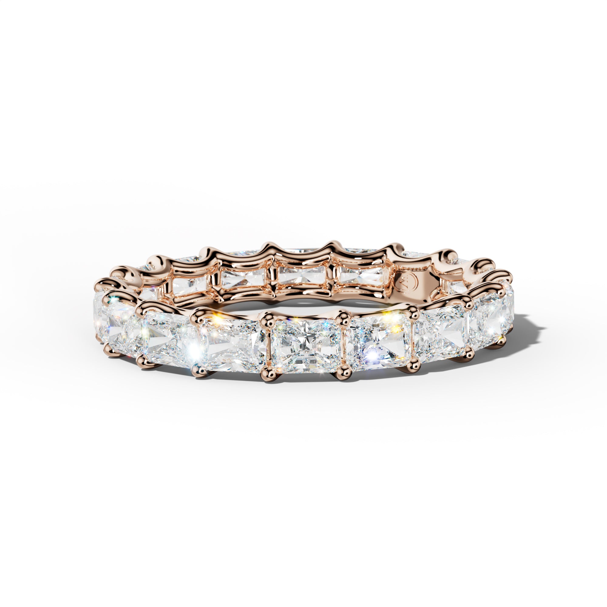 3.0 Carat East West Radiant Diamond Eternity Band U Prong