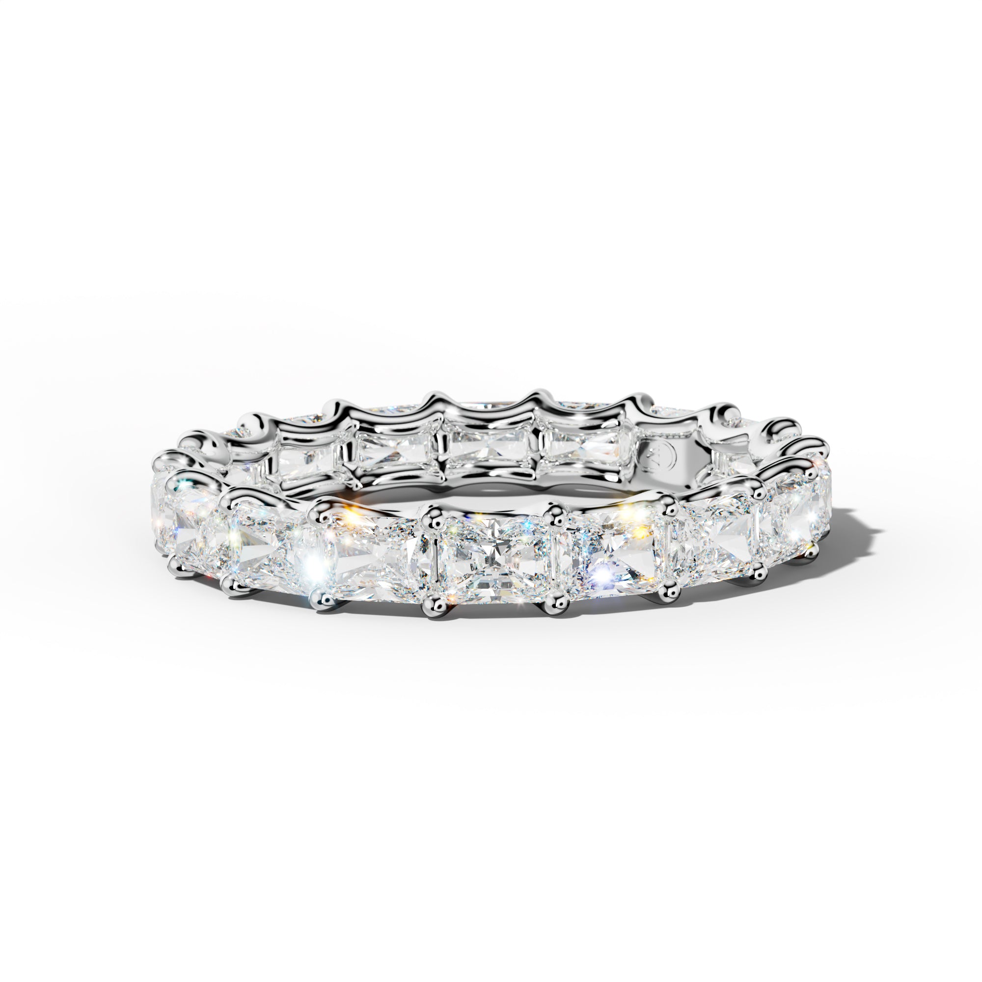 3.0 Carat East West Radiant Diamond Eternity Band U Prong