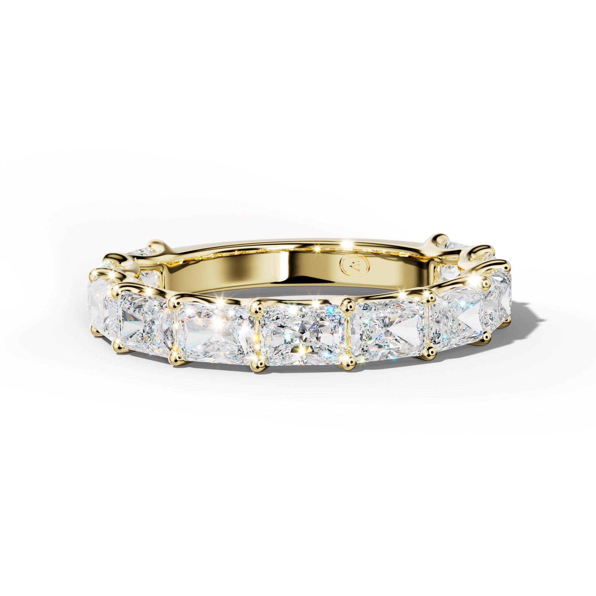 3.0 Carat East West Radiant Diamond 3/4 Anniversary Band U Prong