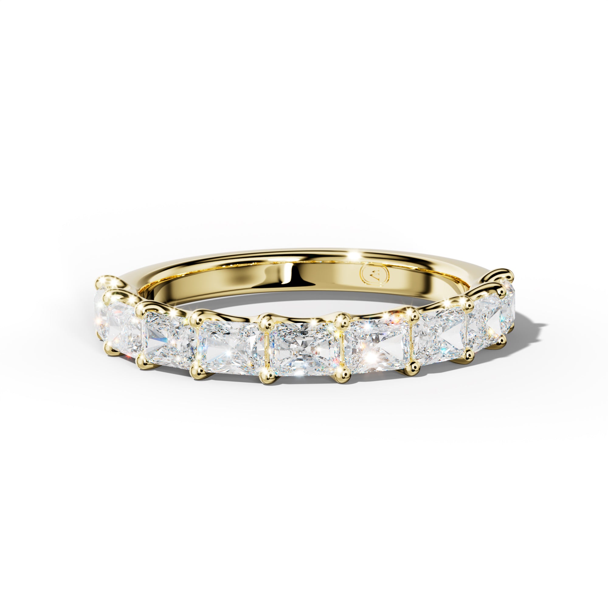 1.0 Carat East West Radiant Diamond Half Anniversary Band U Prong