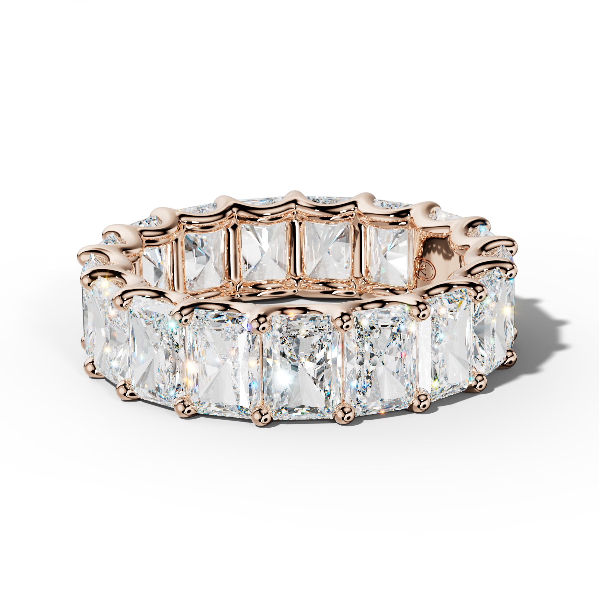 9.0 Carat Radiant Diamond Eternity Band U Prong