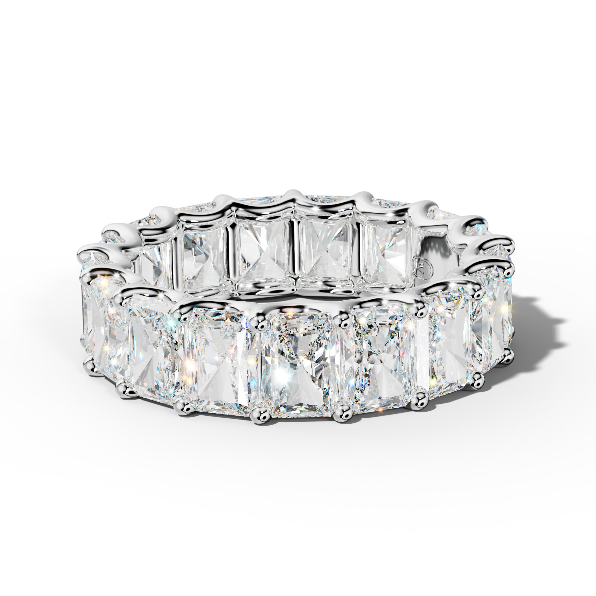 9.0 Carat Radiant Diamond Eternity Band U Prong