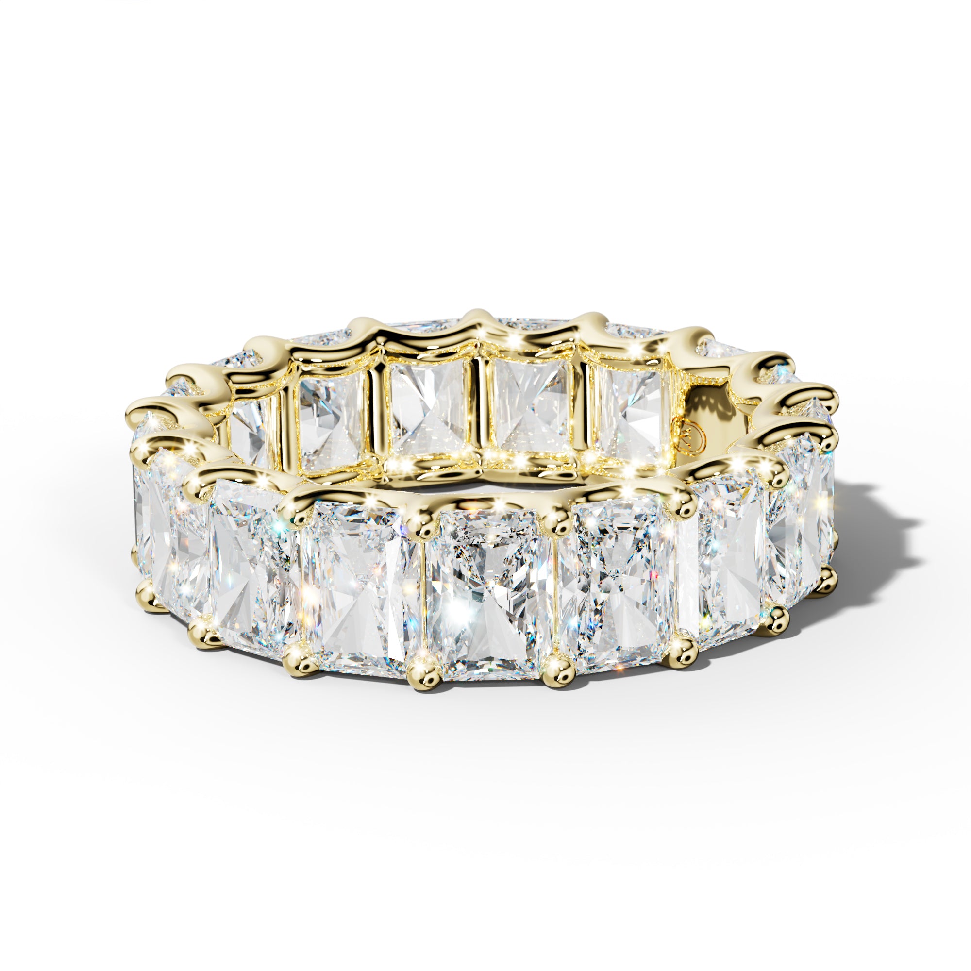 9.0 Carat Radiant Diamond Eternity Band U Prong