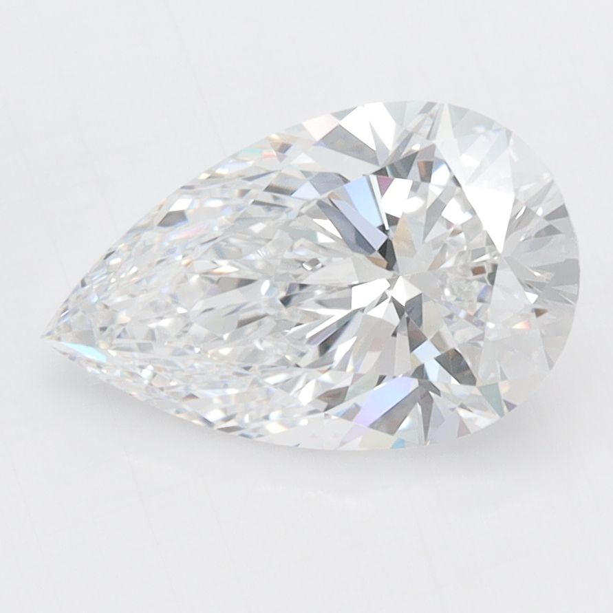2.01 Carat D-VVS1 Pear Lab Diamond