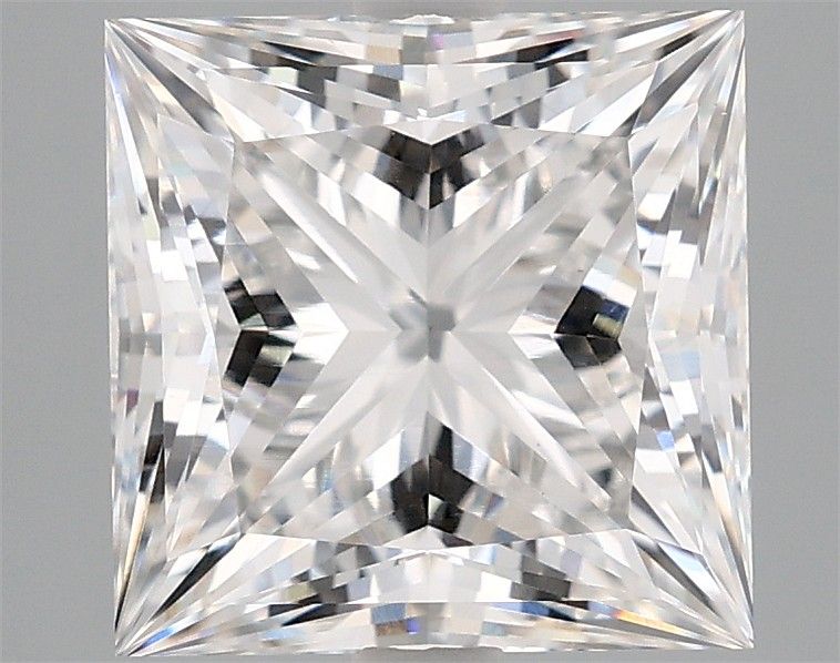 4.04 Carat E VVS2 Princess Lab Diamond