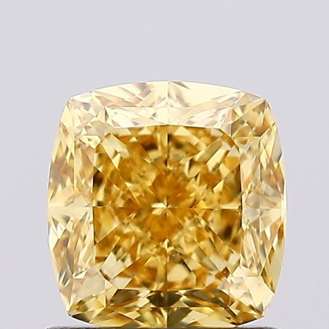 1.07 Carat Cushion Cut Fancy Yellow