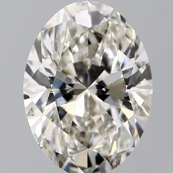 4.02 Carat H-VS2 Oval Lab Diamond
