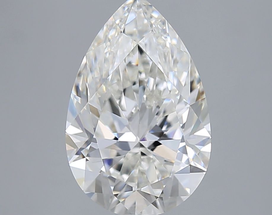 3.05 Carat G-VVS1 Pear Lab Diamond