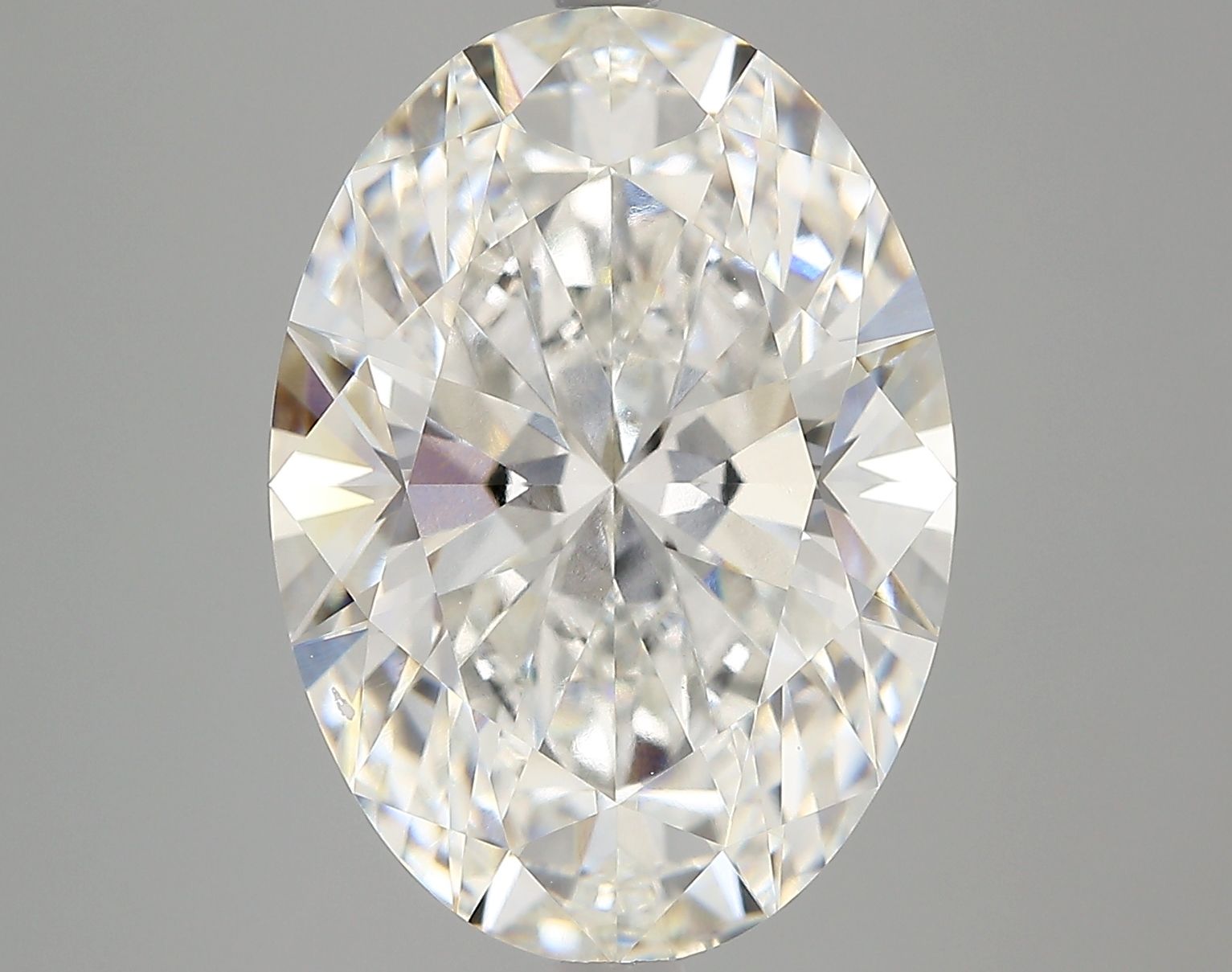 7.09 Carat G-VVS2 Oval Lab Diamond