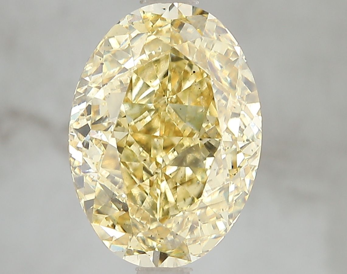 5.20 Carat Oval Cut Fancy Yellow