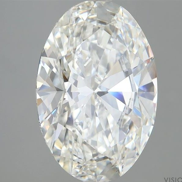 6.06 Carat G-VS1 Oval Lab Diamond