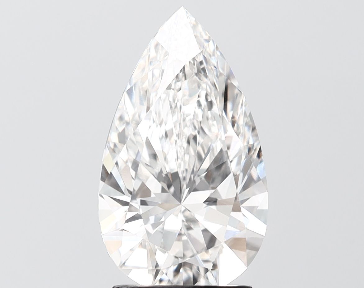 3.04 Carat F-VVS2 Pear Lab Diamond
