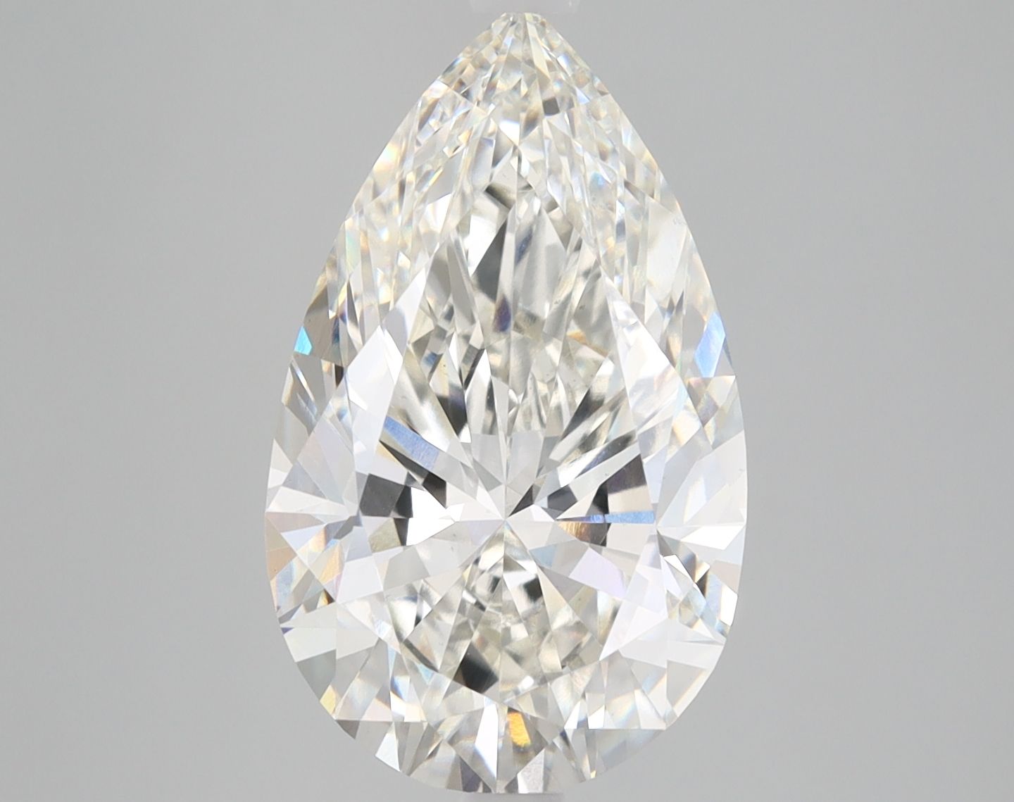 5.10 Carat H-VVS2 Pear Lab Diamond
