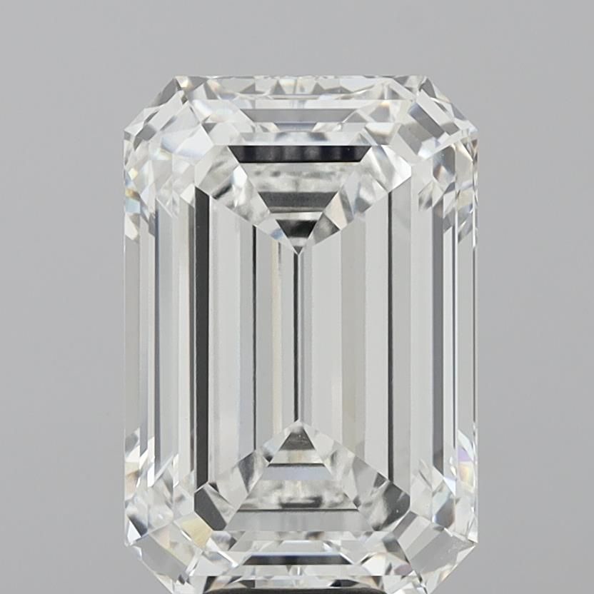 10.09 Carat F-VVS2 Emerald Lab Diamond