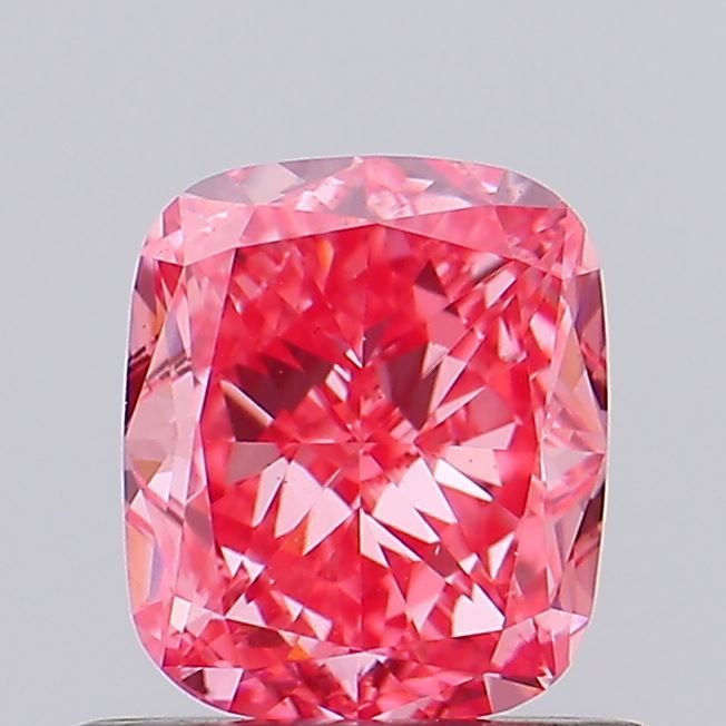 0.69 Carat Cushion Cut Fancy Pink