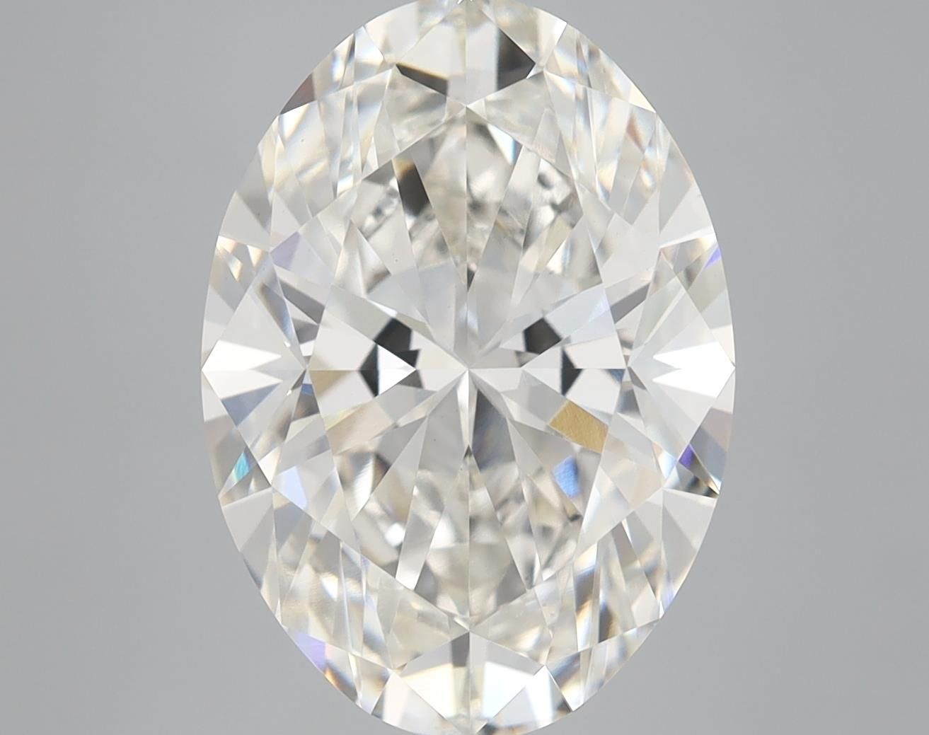 6.26 Carat H-VS1 Oval Lab Diamond