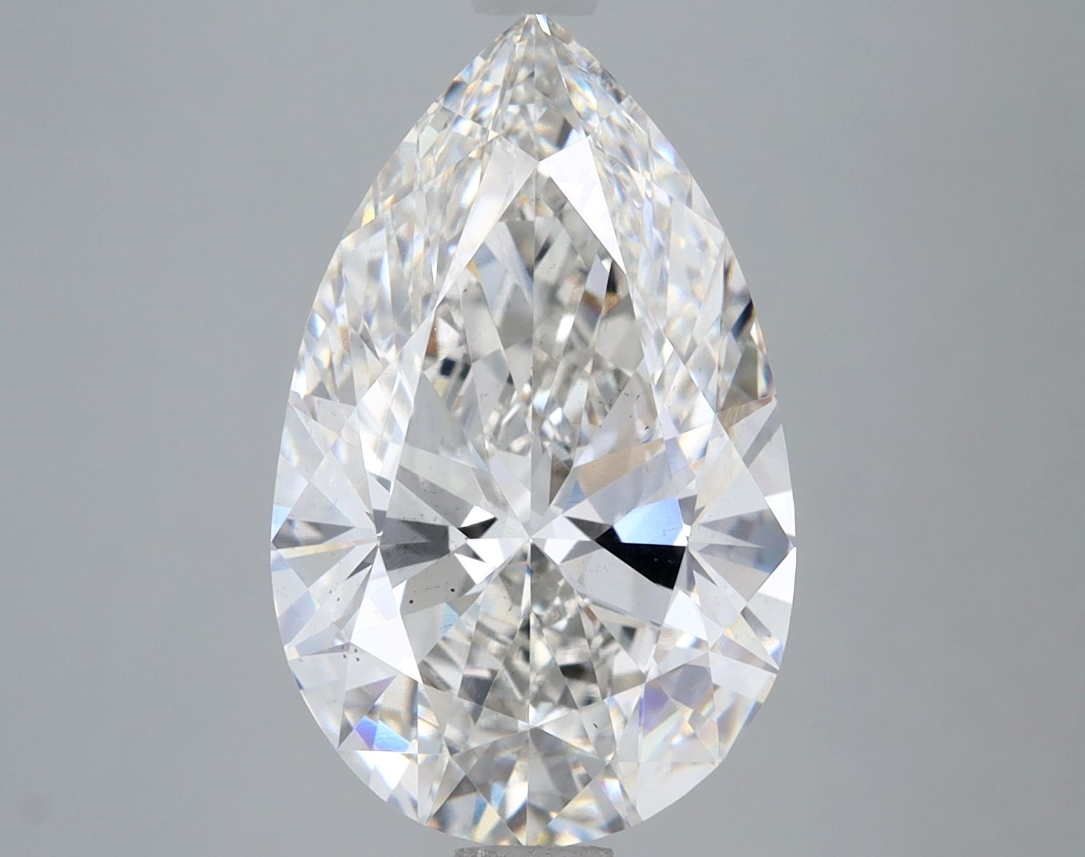 5.59 Carat G-VS2 Pear Lab Diamond