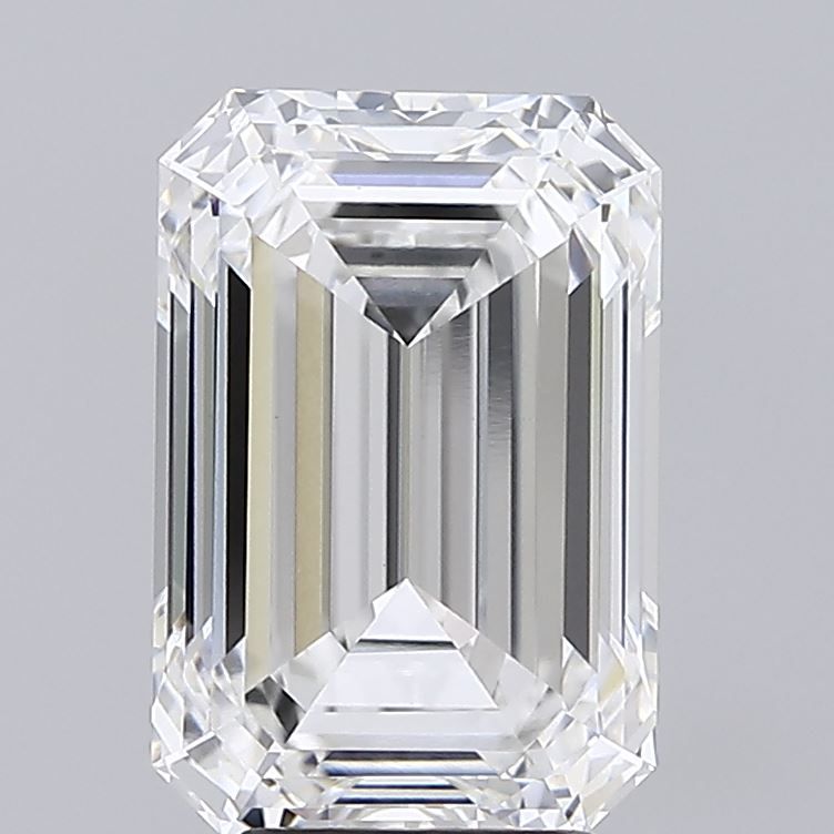 4.53 Carat F-VVS2 Emerald Lab Diamond