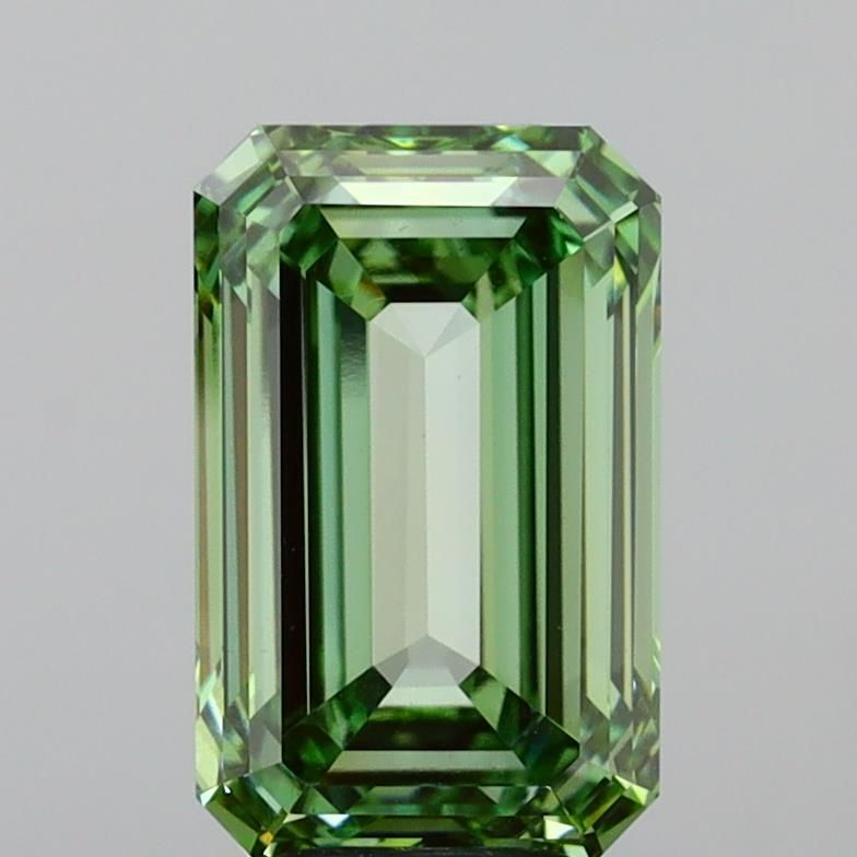 6.75 Carat Emerald Cut Fancy Green