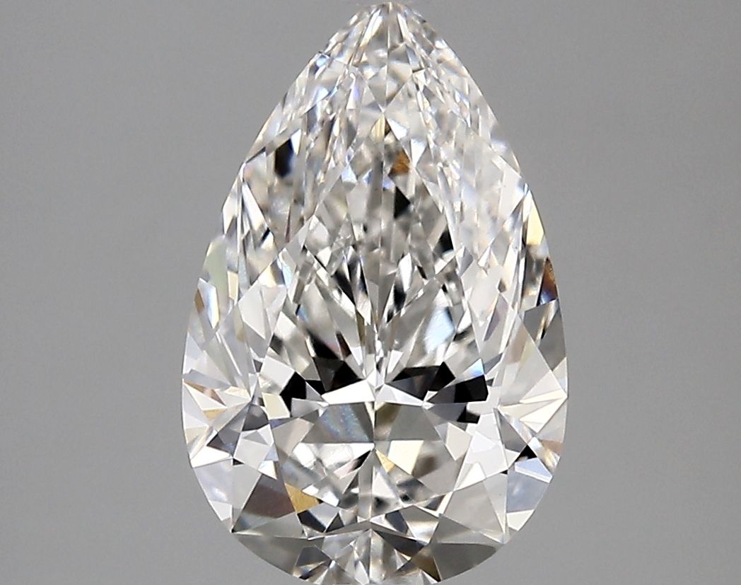 2.67 Carat F-VVS2 Pear Lab Diamond