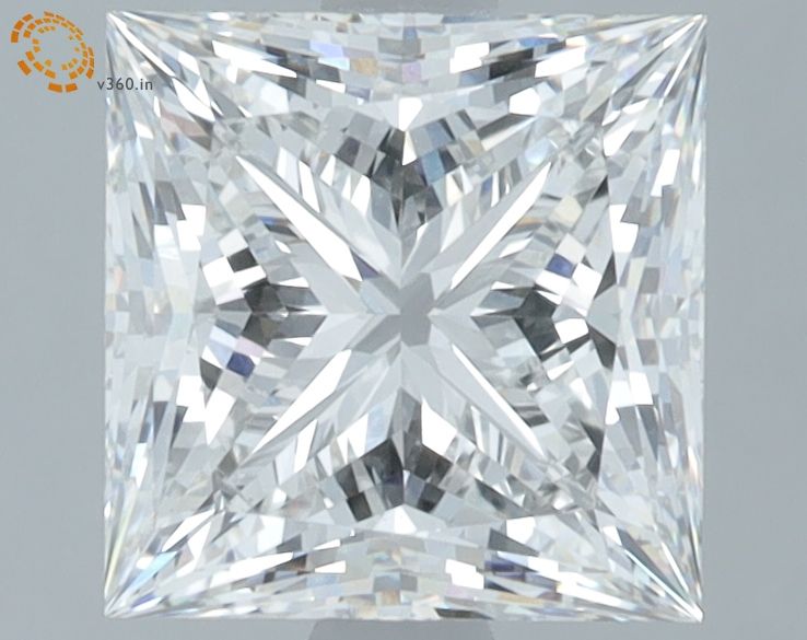 2.66 Carat E-VS1 Princess Lab Diamond