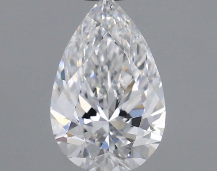 0.66 Carat D-VVS2 Pear Lab Diamond