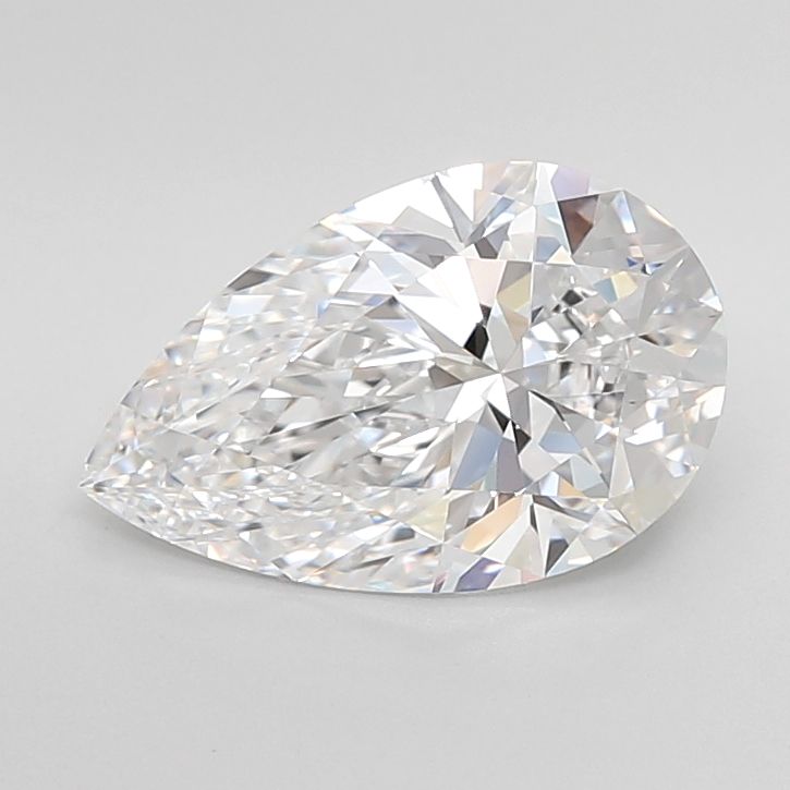 3.33 Carat D-IF Pear Lab Diamond