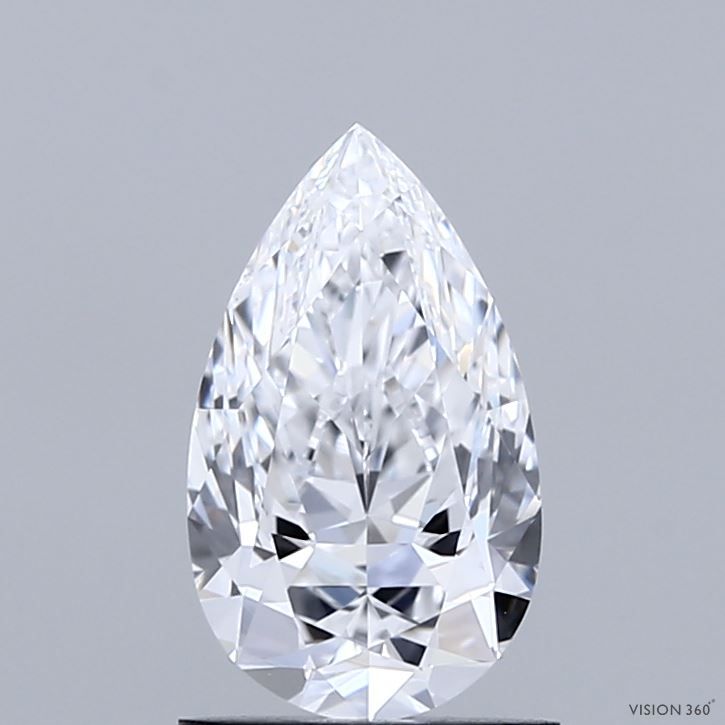 1.11 Carat D-IF Pear Cut Diamond