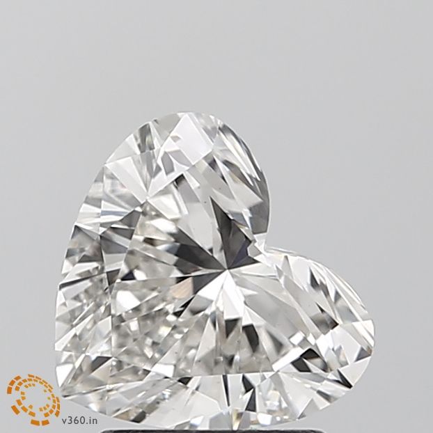 1.60 Carat H-VS1 Heart Lab Diamond