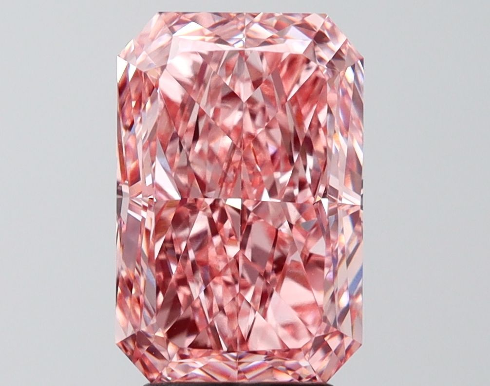 3.80 Carat Radiant Cut Fancy Pink