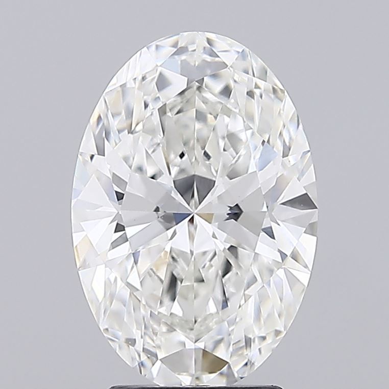 3.54 Carat F-VVS2 Oval Lab Diamond
