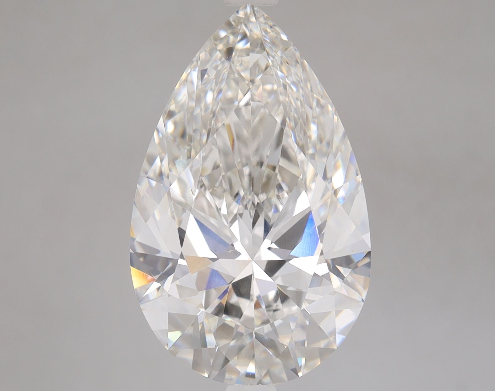 5.00 Carat G-VVS2 Pear Lab Diamond