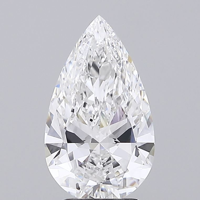 2.82 Carat E-VVS2 Pear Lab Diamond