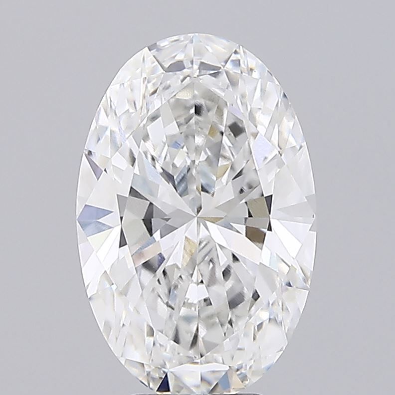 5.08 Carat F-VVS2 Oval Lab Diamond