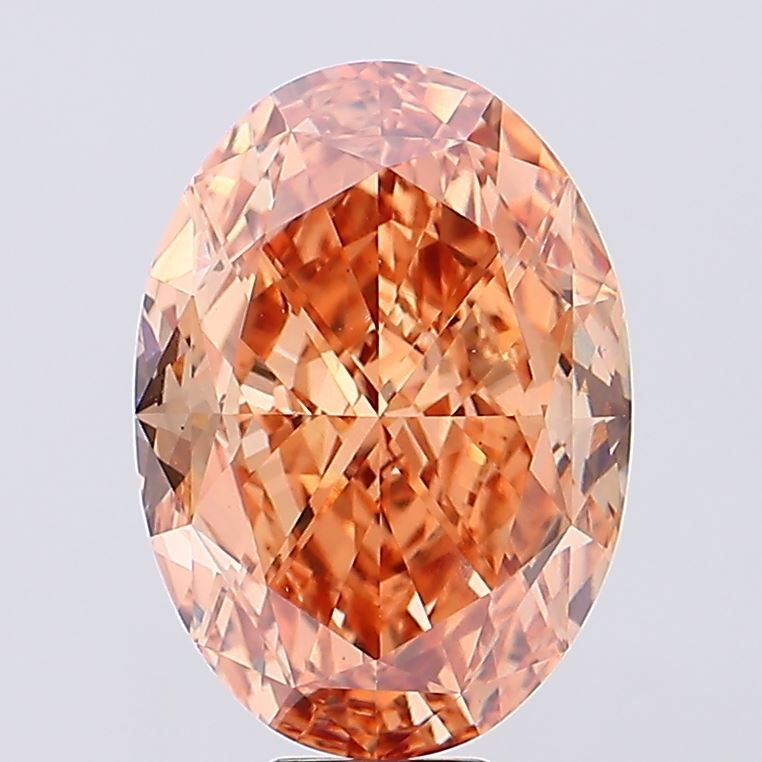 15.38 Carat Oval Cut Fancy Brown